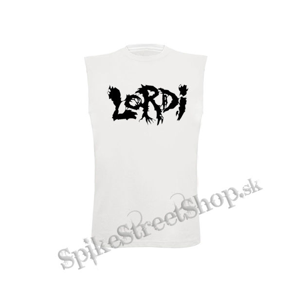 LORDI - Logo - biele pánske tričko bez rukávov