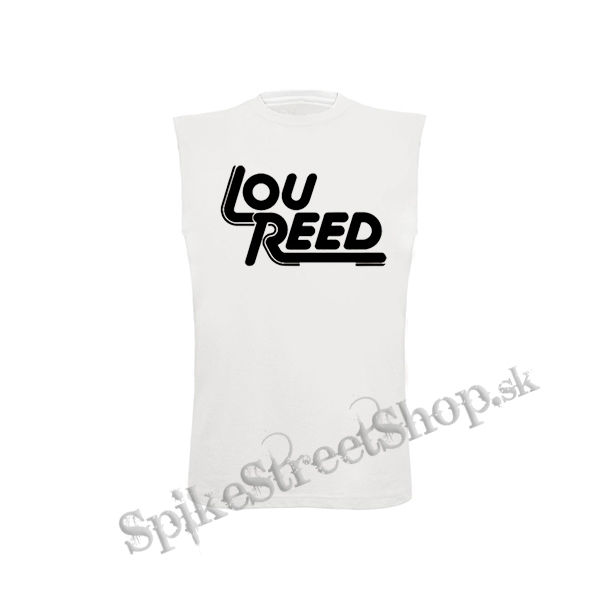 LOU REED - Logo - biele pánske tričko bez rukávov