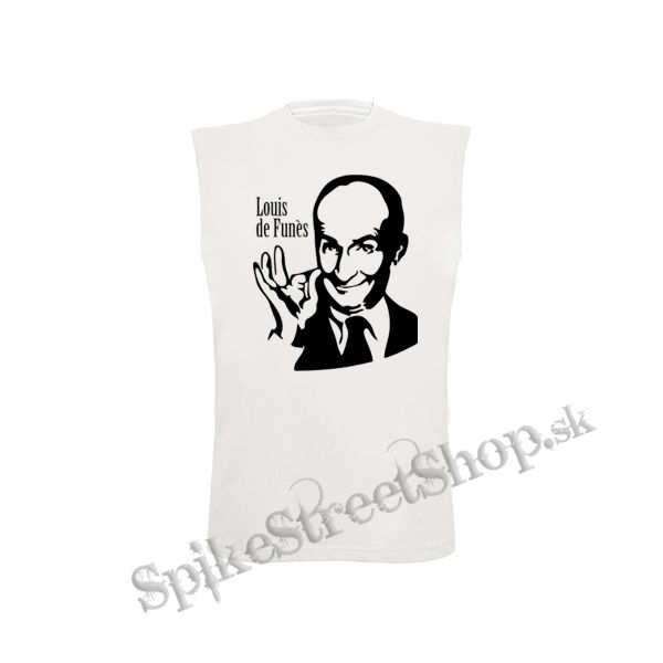 LOUIS DE FUNÉS - Portrait - biele pánske tričko bez rukávov