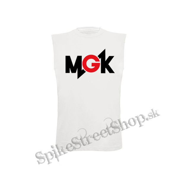 MACHINE GUN KELLY  - Logo Crest - biele pánske tričko bez rukávov