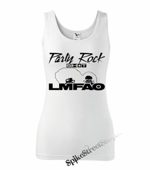 LMFAO - Party Rock - Ladies Vest Top - biele