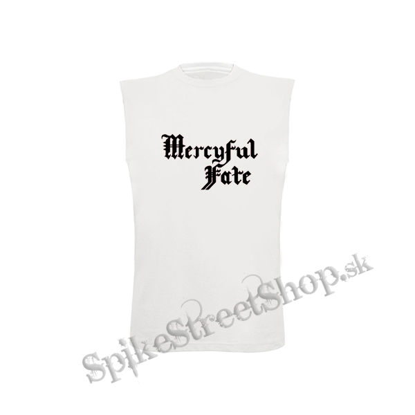 MERCYFUL FATE - Logo White - biele pánske tričko bez rukávov