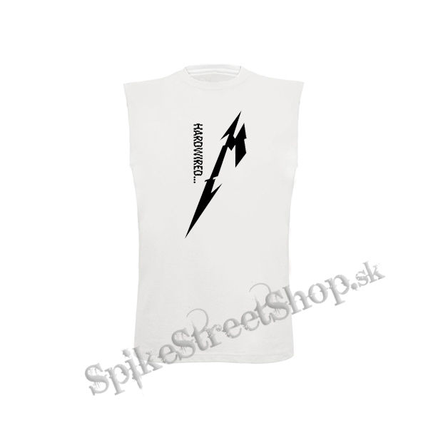 METALLICA - Hardwired B&W - biele pánske tričko bez rukávov