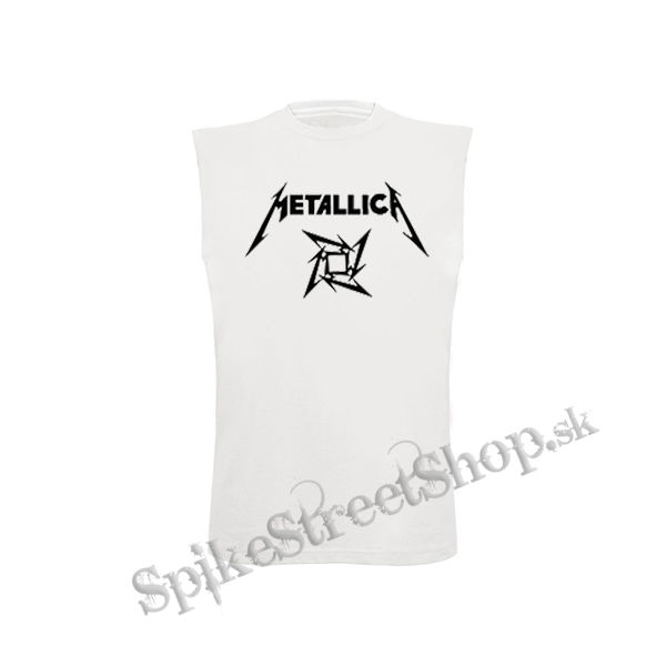 METALLICA - Ninja Logo - biele pánske tričko bez rukávov