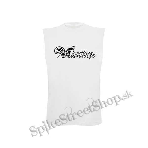 MISANTHROPE - Logo - biele pánske tričko bez rukávov