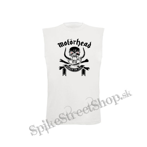 MOTORHEAD - March Or Die White - biele pánske tričko bez rukávov