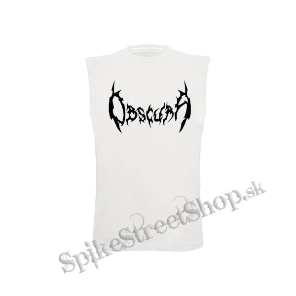 OBSCURA - Logo - biele pánske tričko bez rukávov