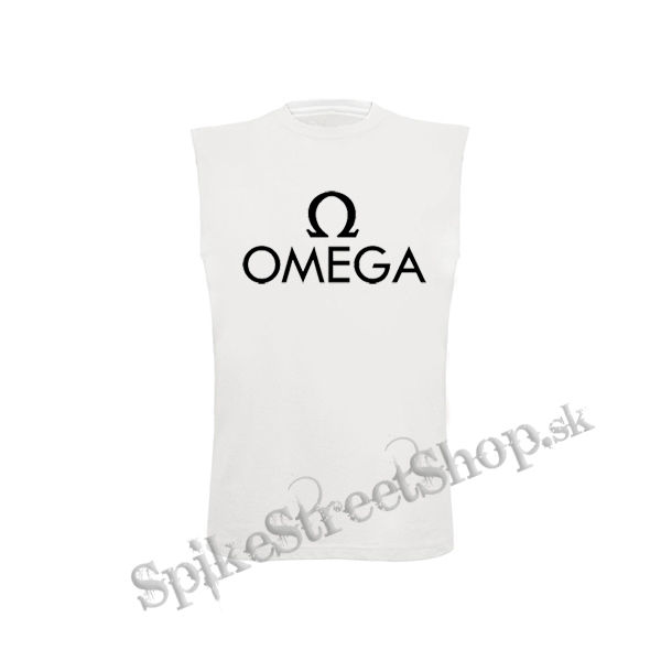 OMEGA - Hardrock Magyar Band Logo - biele pánske tričko bez rukávov