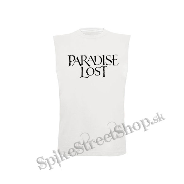 PARADISE LOST - Logo - biele pánske tričko bez rukávov