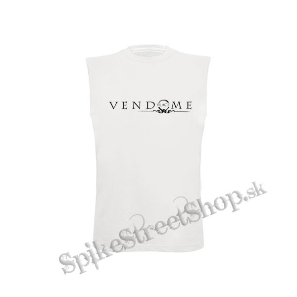 PLACE VENDOME - Logo - biele pánske tričko bez rukávov