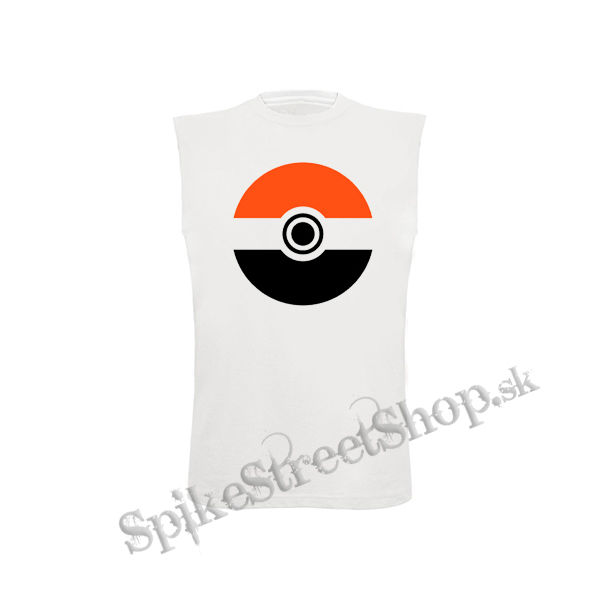 POKEMON - Symbol - biele pánske tričko bez rukávov