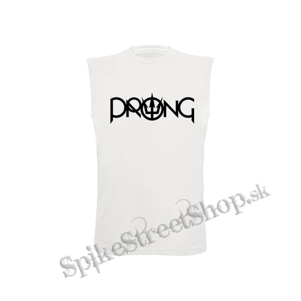 PRONG - Logo Band - biele pánske tričko bez rukávov