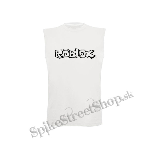 ROBLOX - Logo - biele pánske tričko bez rukávov