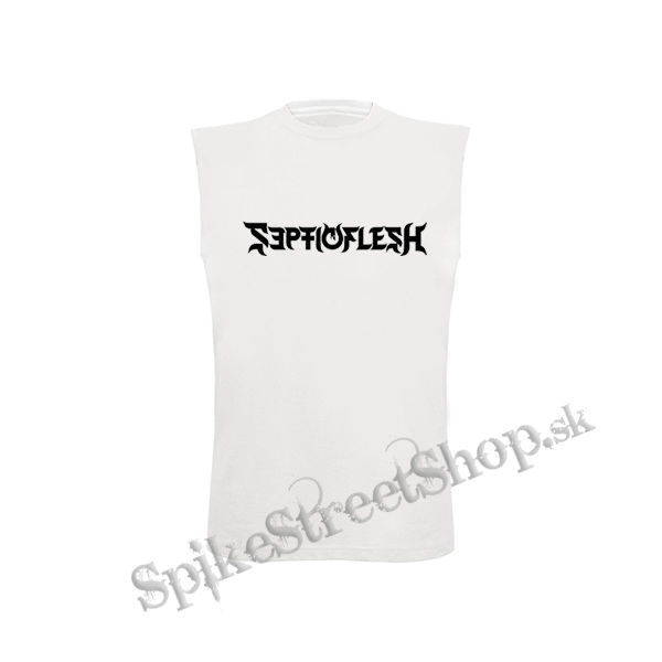 SEPTIC FLESH - Logo - biele pánske tričko bez rukávov