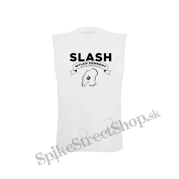 SLASH - Conspirators Myles Kennedy Face - biele pánske tričko bez rukávov