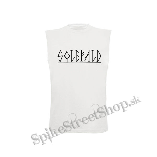 SOLEFALD - Logo - biele pánske tričko bez rukávov