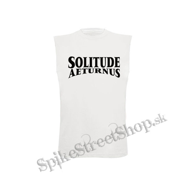 SOLITUDE AETURNUS - Logo - biele pánske tričko bez rukávov