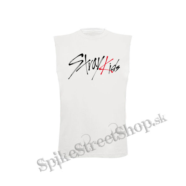 STRAY KIDS - Logo - biele pánske tričko bez rukávov