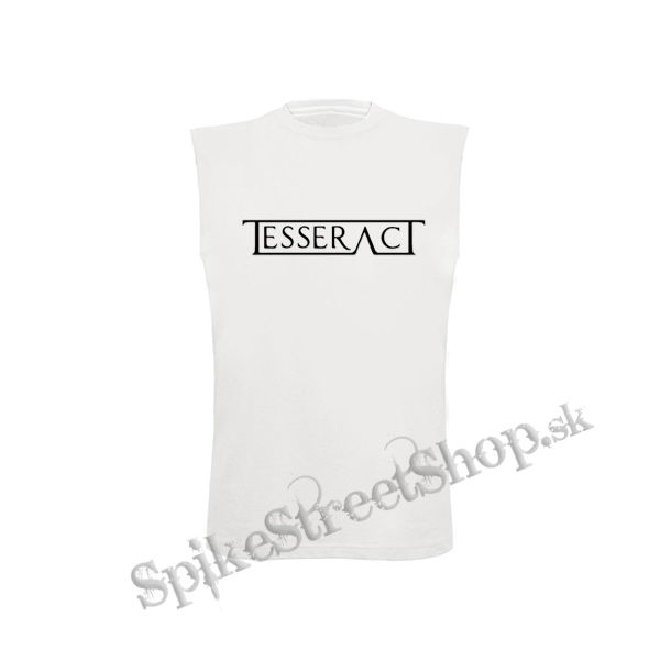 TESSERACT - Logo - biele pánske tričko bez rukávov