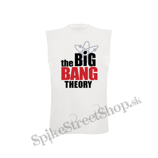 THE BIG BANG THEORY - TEORIA VELKEHO TRESKU - Logo - biele pánske tričko bez rukávov