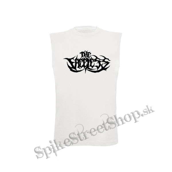 THE FACELESS - Logo - biele pánske tričko bez rukávov