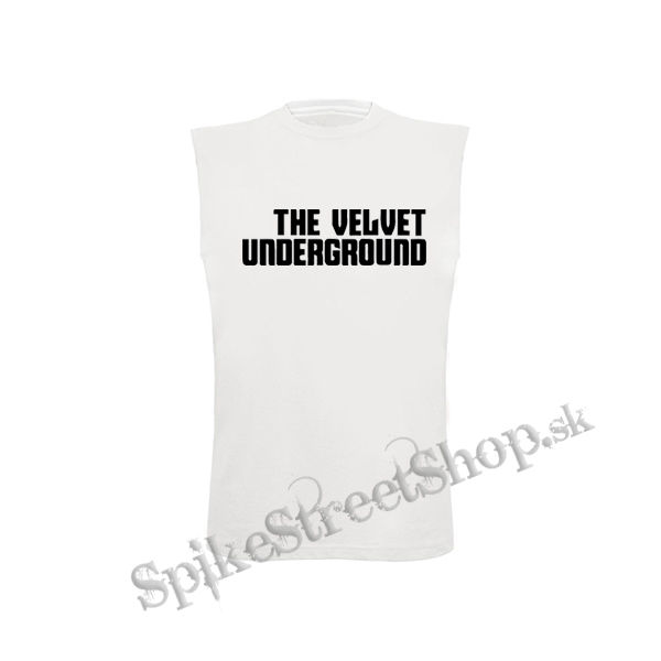 THE VELVET UNDERGROUND - Logo - biele pánske tričko bez rukávov