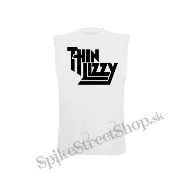 THIN LIZZY - Logo - biele pánske tričko bez rukávov