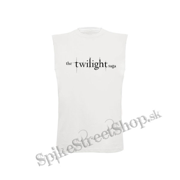TWILIGHT - The Twilight Saga Logo - biele pánske tričko bez rukávov