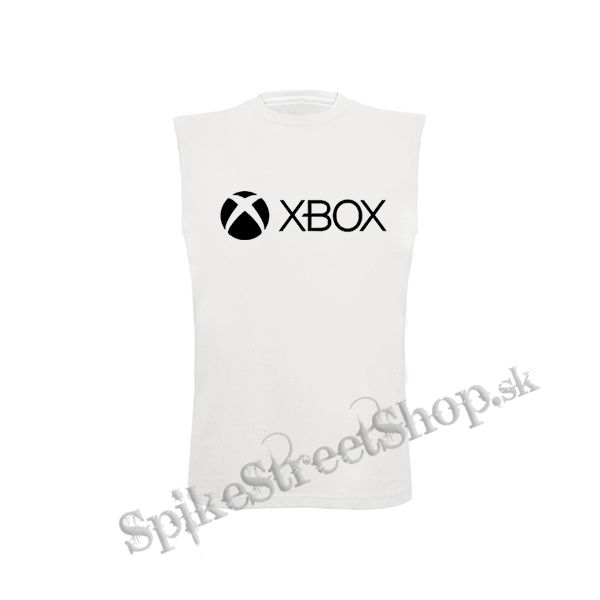 XBOX - Logo - biele pánske tričko bez rukávov