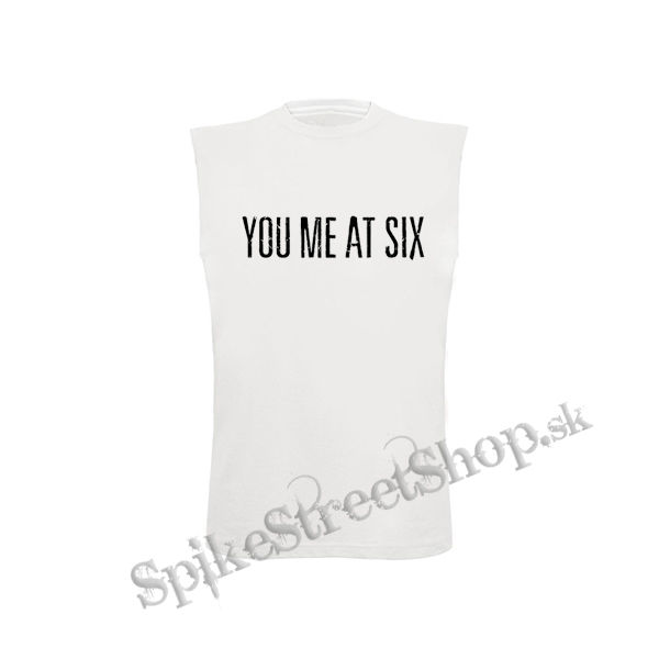 YOU ME AT SIX - Logo - biele pánske tričko bez rukávov