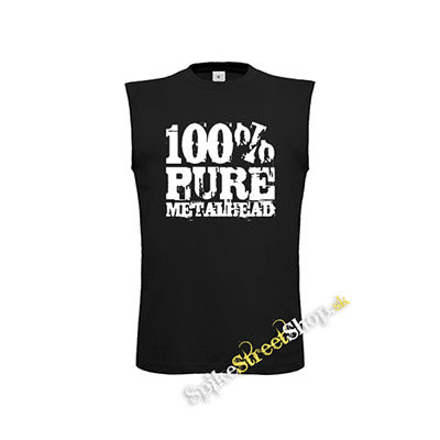 100% PURE METAL HEAD - čierne detské tričko bez rukávov