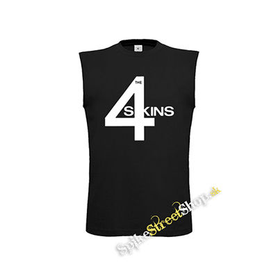 4 SKINS - Logo - čierne detské tričko bez rukávov