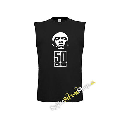 50 CENT - Logo Portrait - čierne detské tričko bez rukávov
