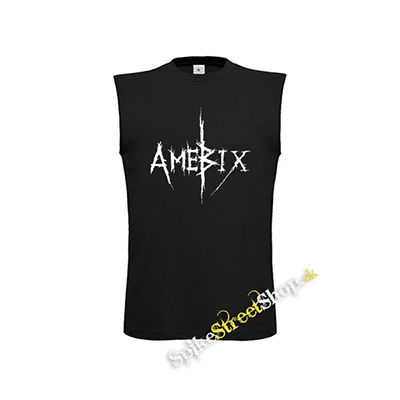 AMEBIX - Logo - čierne detské tričko bez rukávov