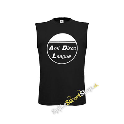 ANTI DISCO LEAGUE - Logo Circle - čierne detské tričko bez rukávov