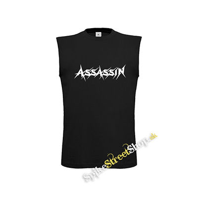 ASSASSIN - Logo Thrash Metal Band - čierne detské tričko bez rukávov