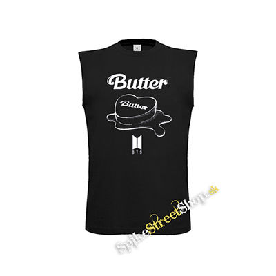 BTS - BANGTAN BOYS - Butter - čierne detské tričko bez rukávov