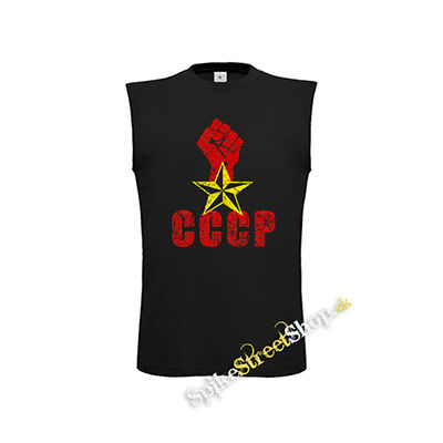 CCCP - čierne detské tričko bez rukávov