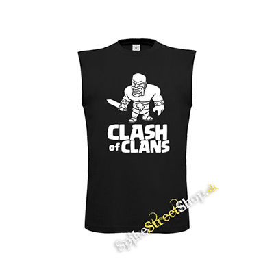 CLASH OF CLANS - Barbarian Logo - čierne detské tričko bez rukávov