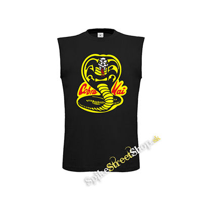 COBRA KAI - Red Logo - čierne detské tričko bez rukávov