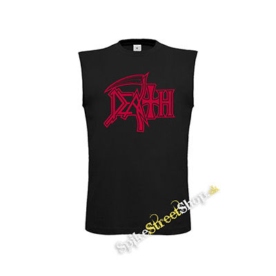 DEATH - Logo - čierne detské tričko bez rukávov