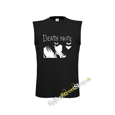 DEATH NOTE - Logo And Portrait - čierne detské tričko bez rukávov