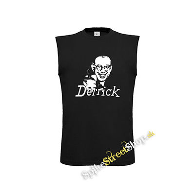 DERRICK - čierne detské tričko bez rukávov