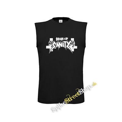 EDGE OF SANITY - Logo - čierne detské tričko bez rukávov