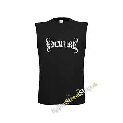 EMMURE - Logo - čierne detské tričko bez rukávov