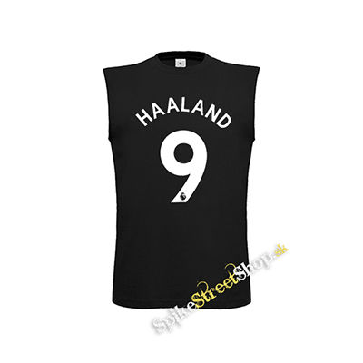 ERLING HAALAND - 9 - čierne detské tričko bez rukávov