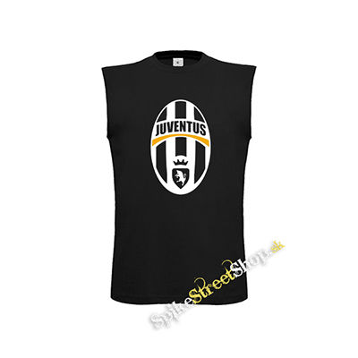 FC JUVENTUS - Logo Motive 1 - čierne detské tričko bez rukávov