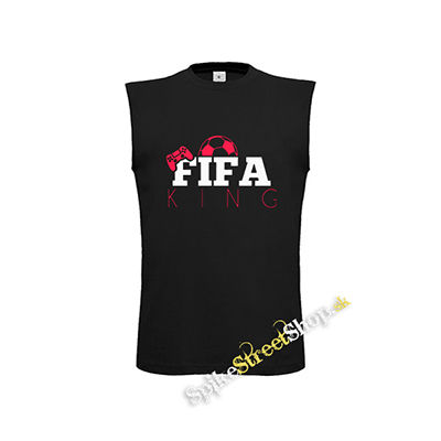 FIFA KING - čierne detské tričko bez rukávov