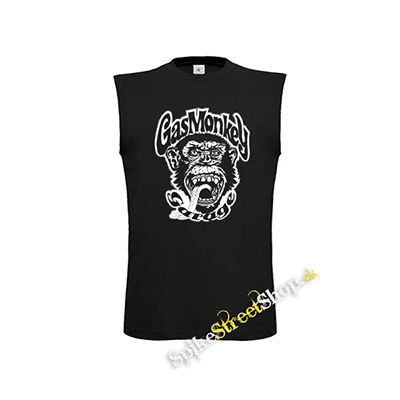 GAS MONKEY GARAGE - čierne detské tričko bez rukávov
