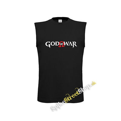 GOD OF WAR - Logo - čierne detské tričko bez rukávov